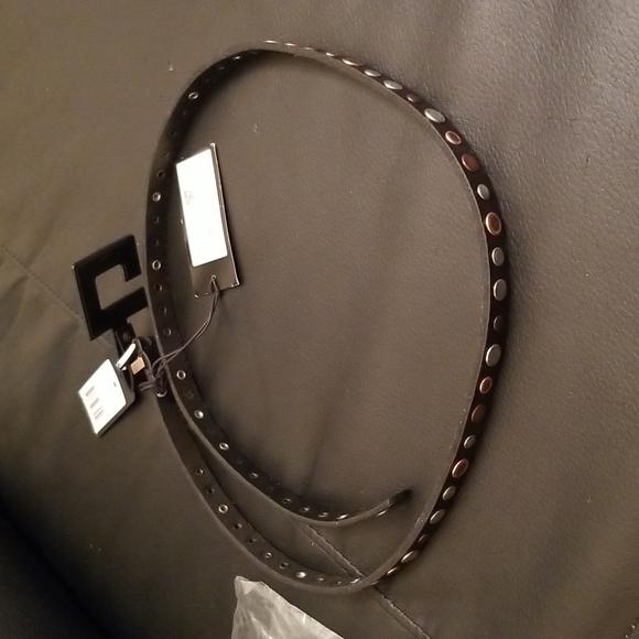 G- star raw women\'s black,with silver and copper color studded size 90 belt main image 16